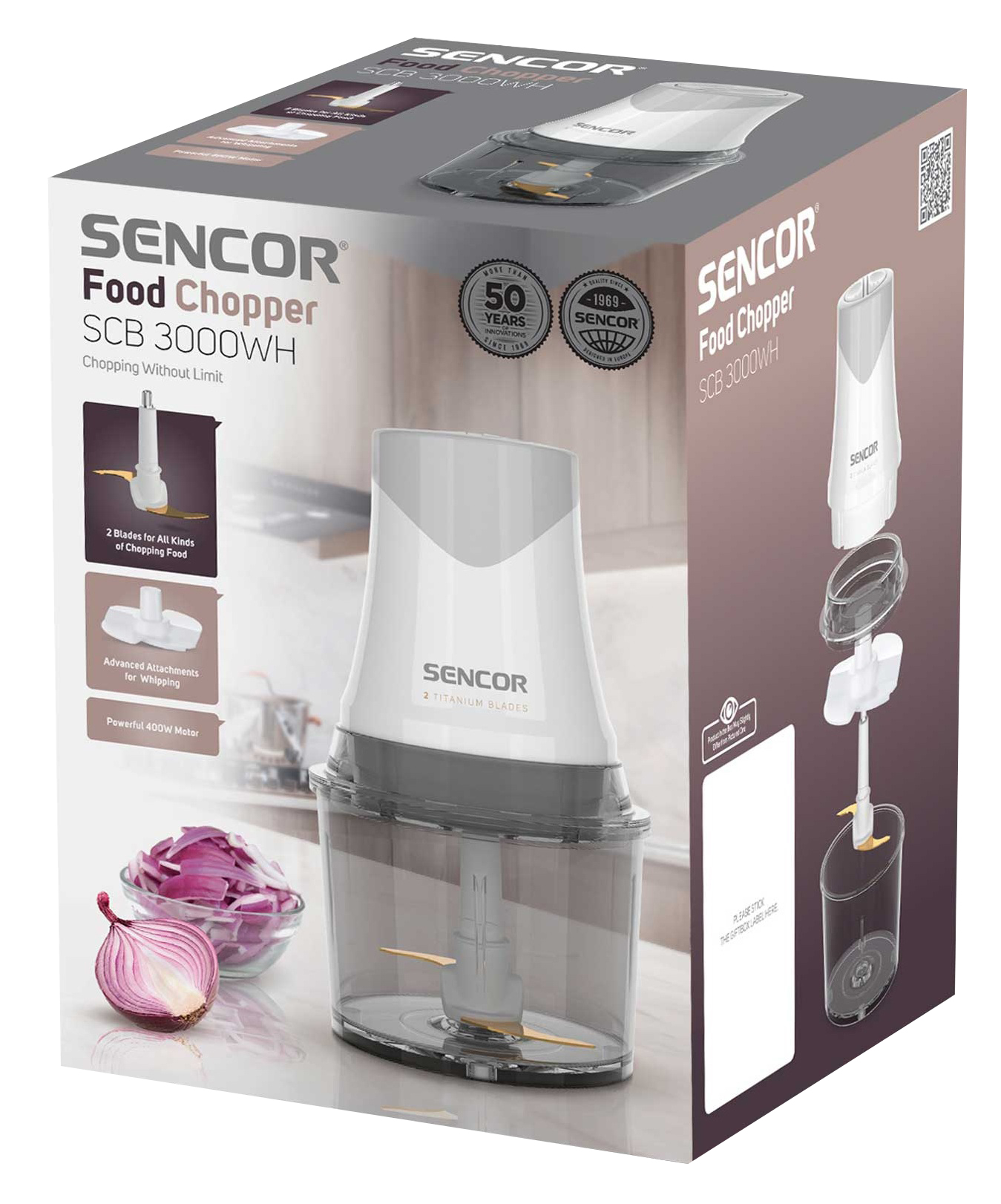 Кухонний комбайн SENCOR SCB 3000WH