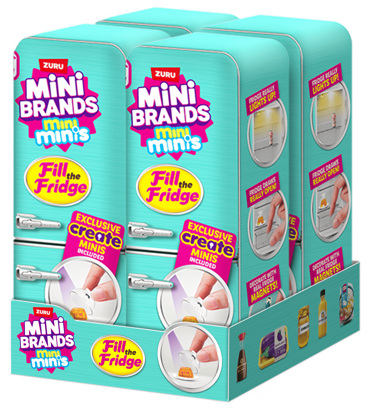 Ігровий набір ZURU MINI BRANDS Холодильник з продуктами