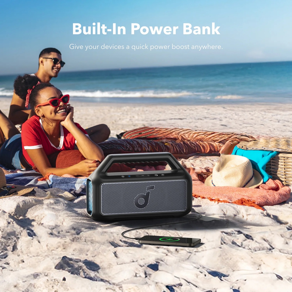 Портативна акустика Anker SoundСore Boom 2 Black (7149467)