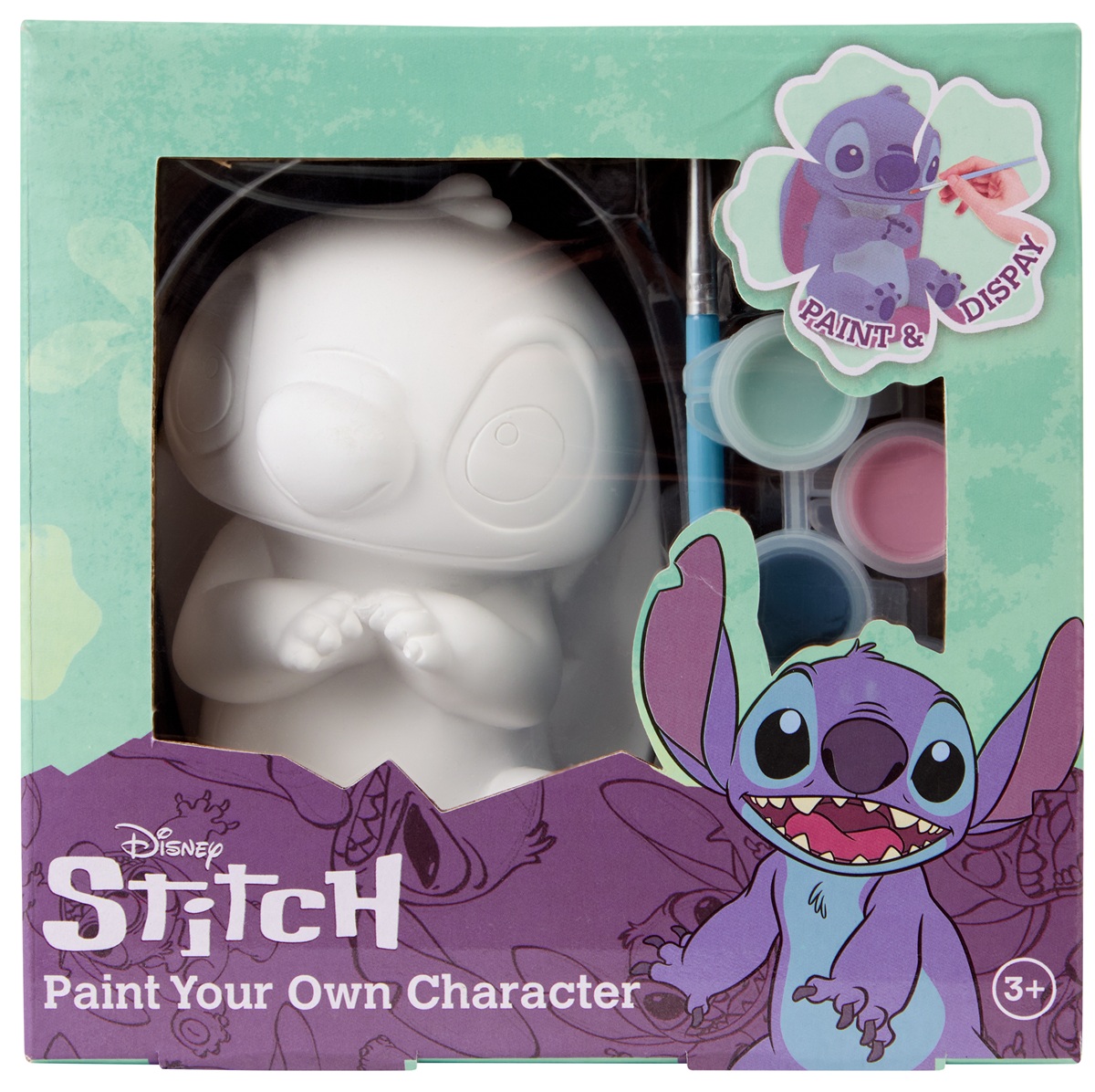 Набір для творчості Гіпсова фігурка з фарбами Disney STITCH