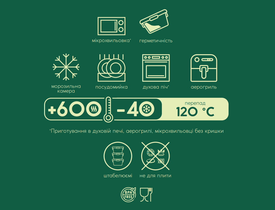 контейнер ECOMO THERMO BOX /прямок. /1030 мл (3RC0100-LL)