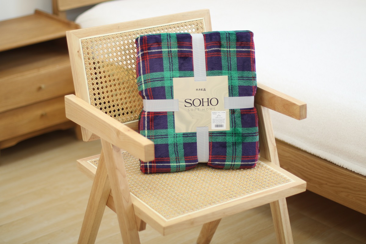 Текстиль для дому SOHO Плед 200*220 см Sell Green