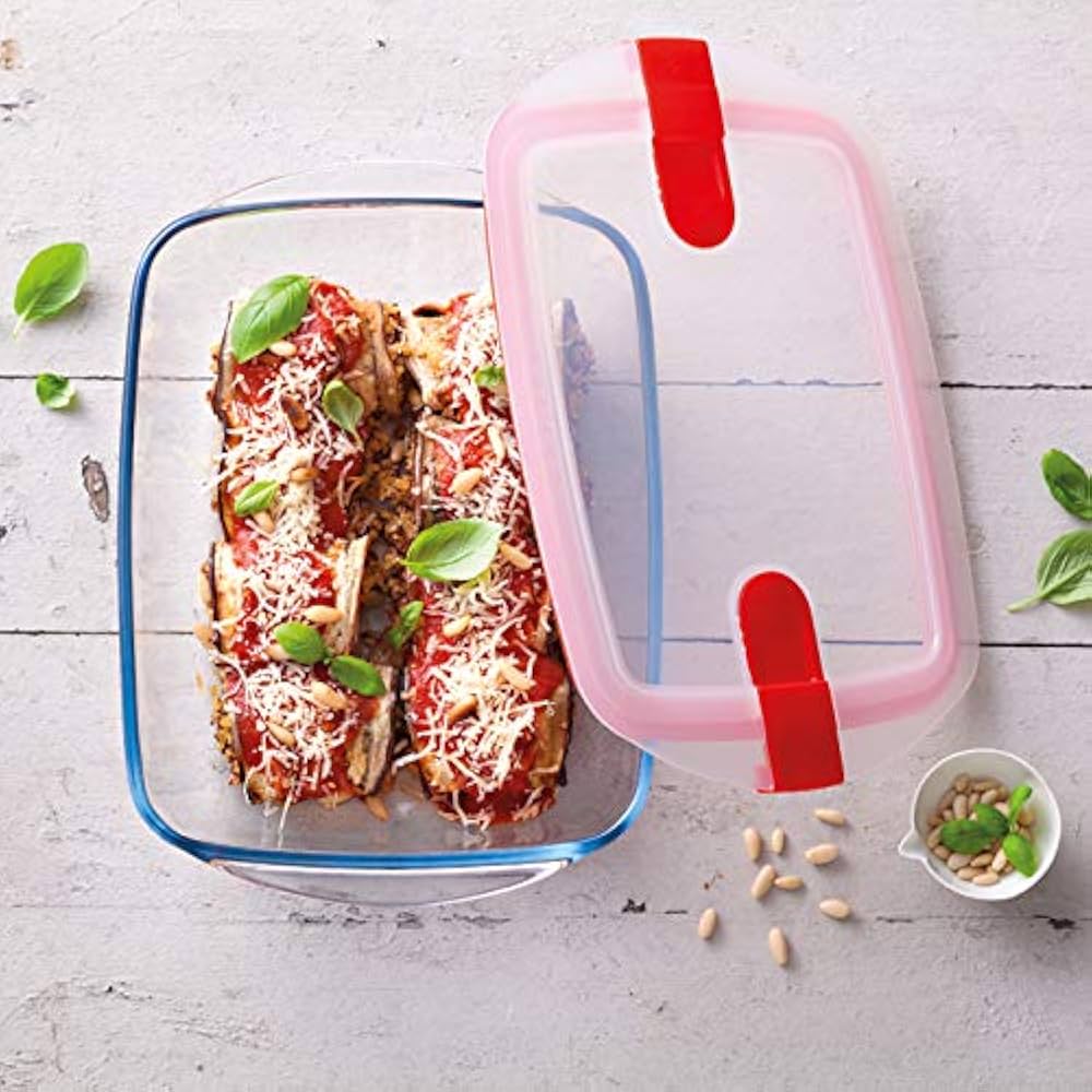 Форма с/к PYREX CK&HT форма д/запік. прям 23х15х7см (1.2л) з фіксат. кр. (215PH00/7645)