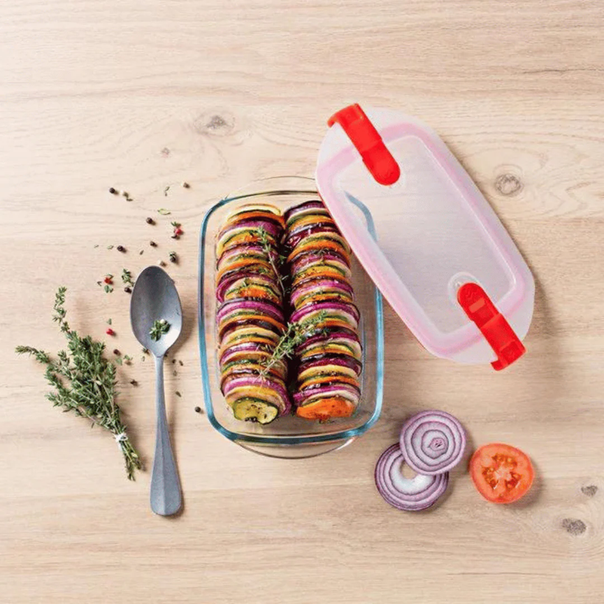 Форма с/к PYREX CK&HT форма д/запік. прям 23х15х7см (1.2л) з фіксат. кр. (215PH00/7645)