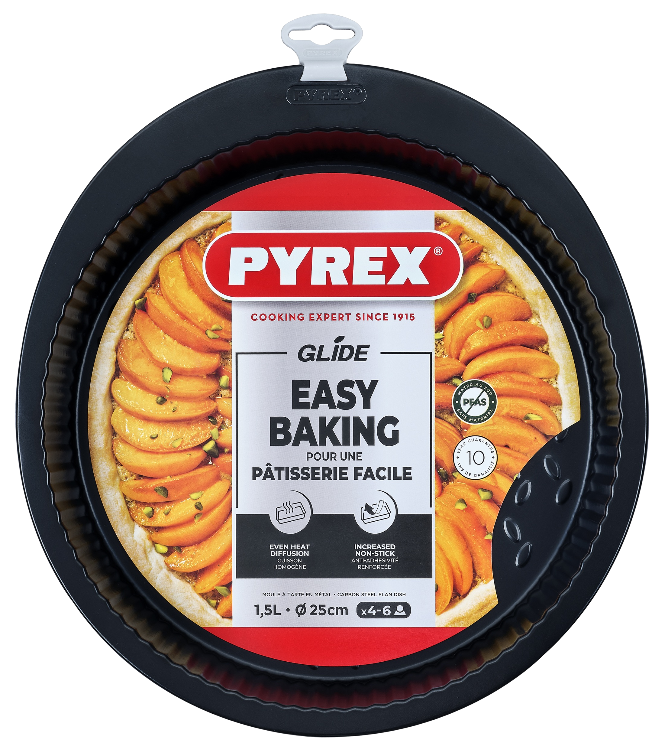 Форма PYREX GLIDE мет.форма кругла ребриста 25см (GL25BN6/8046)