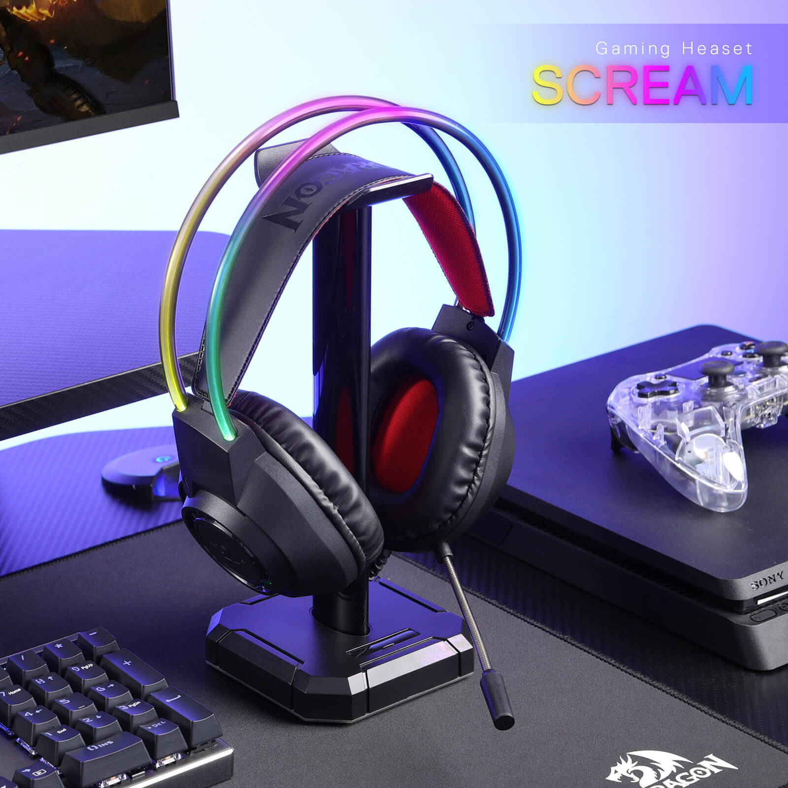 Гарнітура Redragon SCREAM H231 Black (71931)  (7185665)