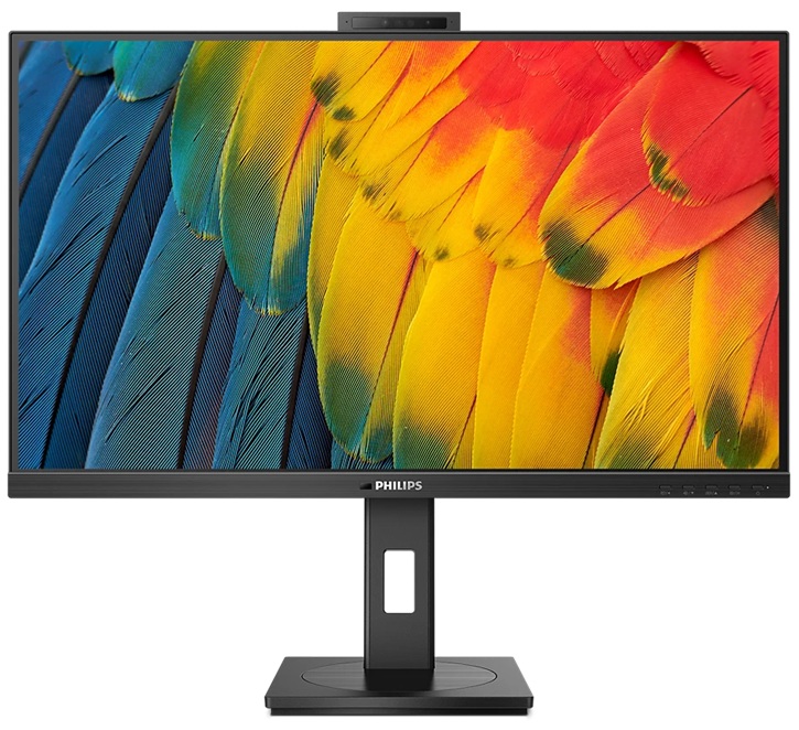 Монiтор TFT PHILIPS 23.8" 24B1U5301H/00 IPS FHD 300nit HDMI DP USB-C Pivot WebCam MM Black