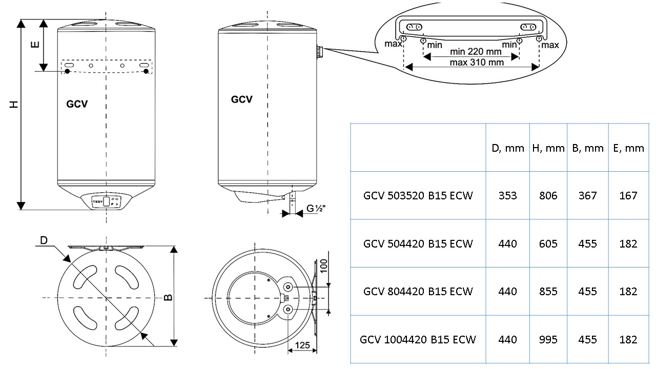 Водонагрівач Tesy BILIGHT CLOUD GCV 804420 B15 ECW (7168971)