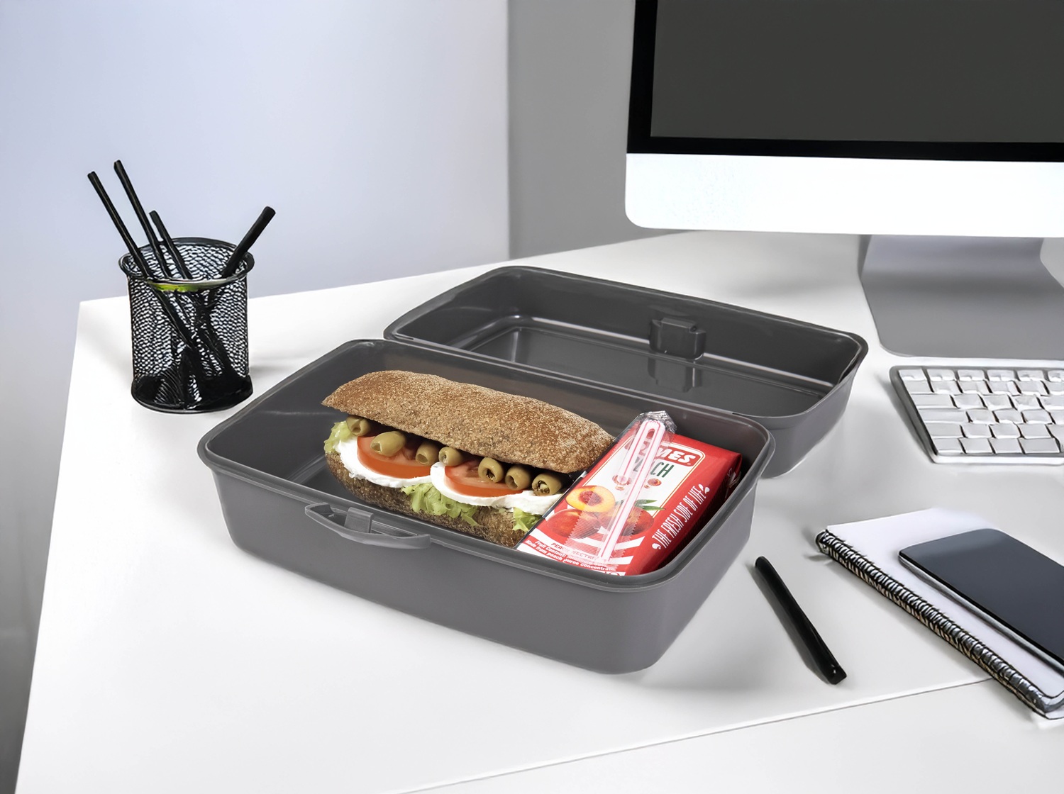 Контейнер Herevin Grey Big Lunch Box (161459-801)