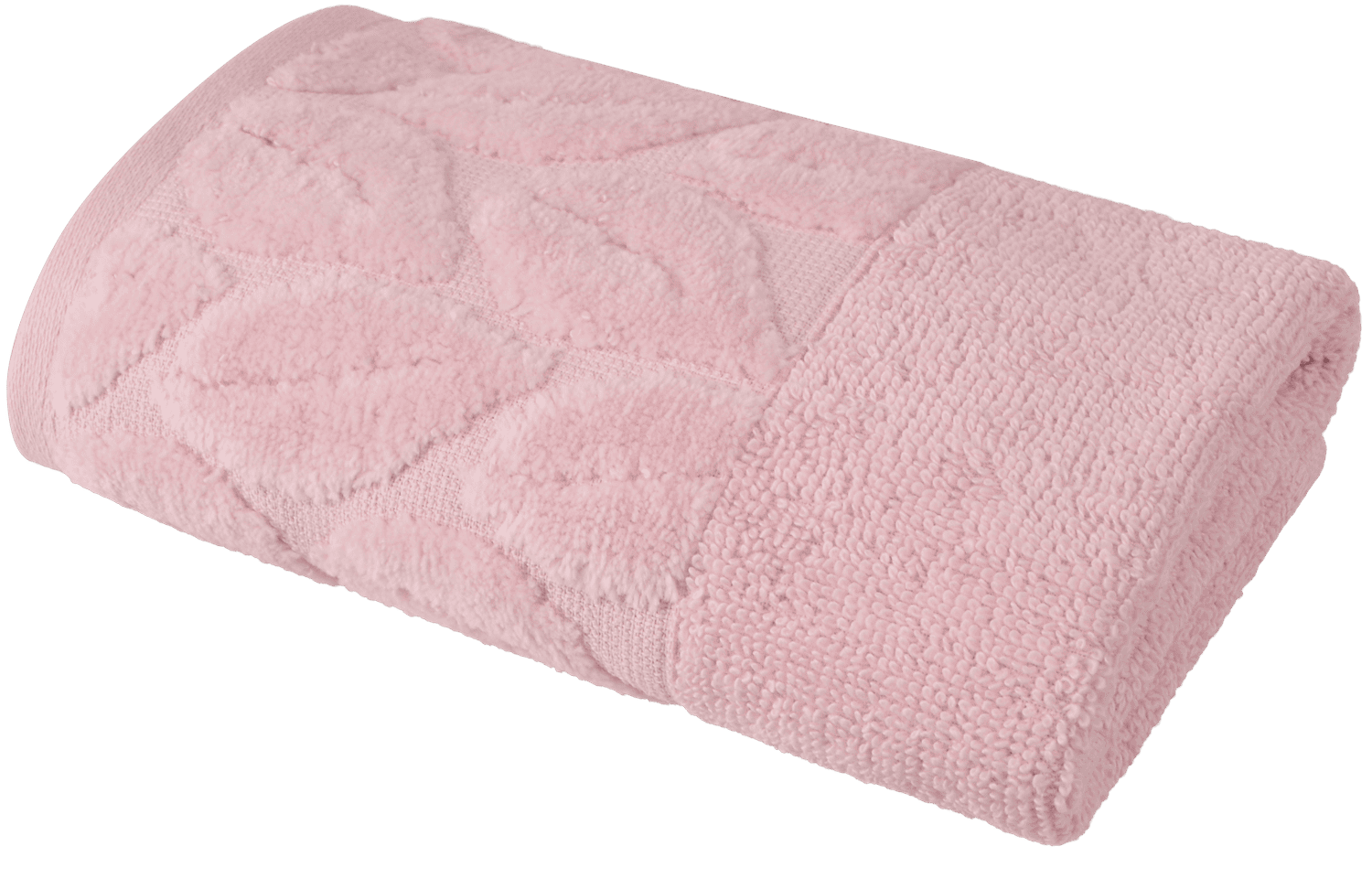 Текстиль банний SOHO Рушник 30*50 бавовна 100% Leaves Pink