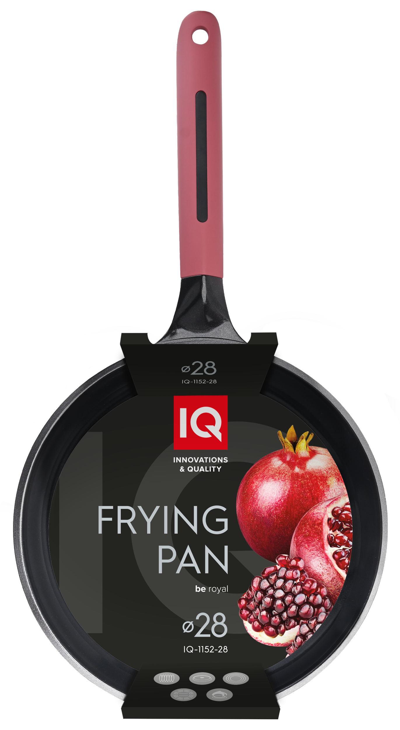 Сковорода IQ Be Royal класична 28 см б/кришки (IQ-1152-28)