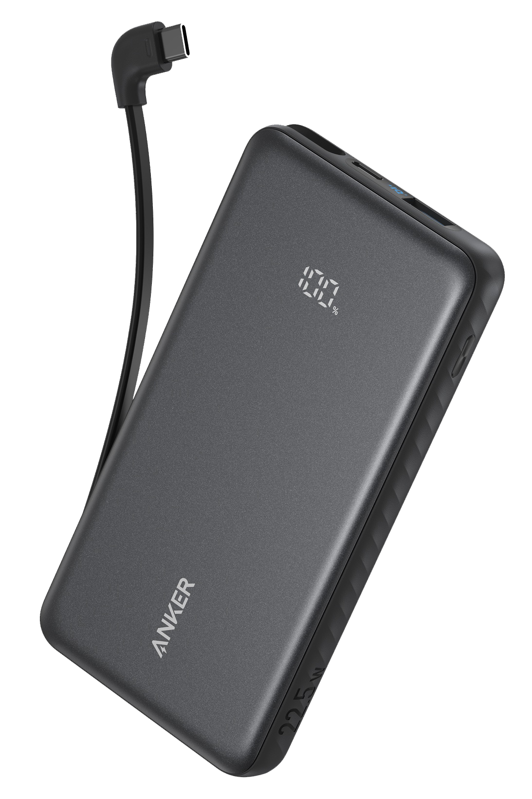 зовн. акум. ANKER - 10000 mAh 22.5W Built-In USB-C Cable (Чорний)
