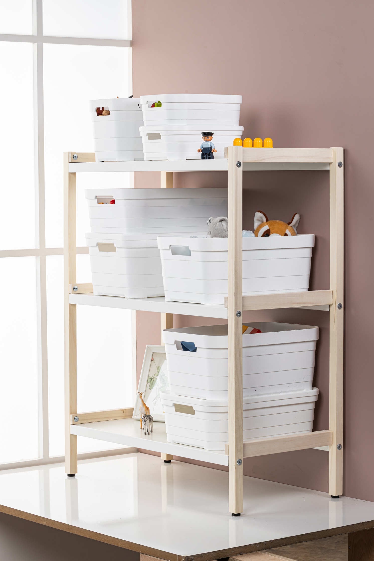 Корзина IDEA HOME 00643 Pyramid White з/кр. 10.8л (36x24x16.5 см) (00643 White)