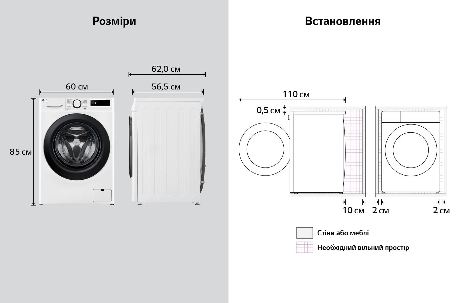 Пральна машина LG F4Y5ES6W