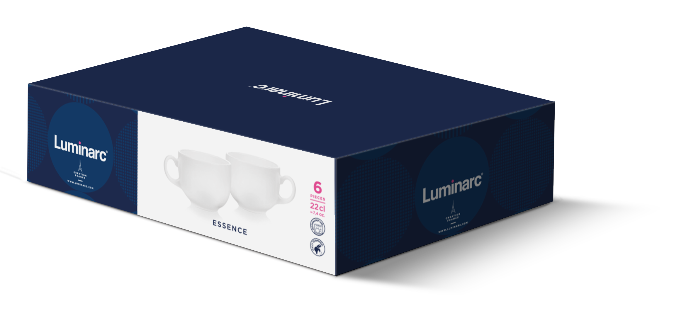 Чашка LUMINARC ESSENCE WHITE /НАБІР/ 6х220 мл (X1896)