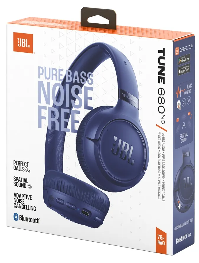 Гарнітура JBL TUNE 680NC Blue (JBLT680NCBLU)  (7225530)