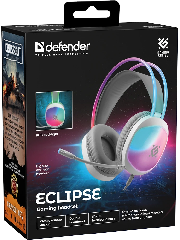 Гарнітура Defender Eclipse White (62440) (7228939)