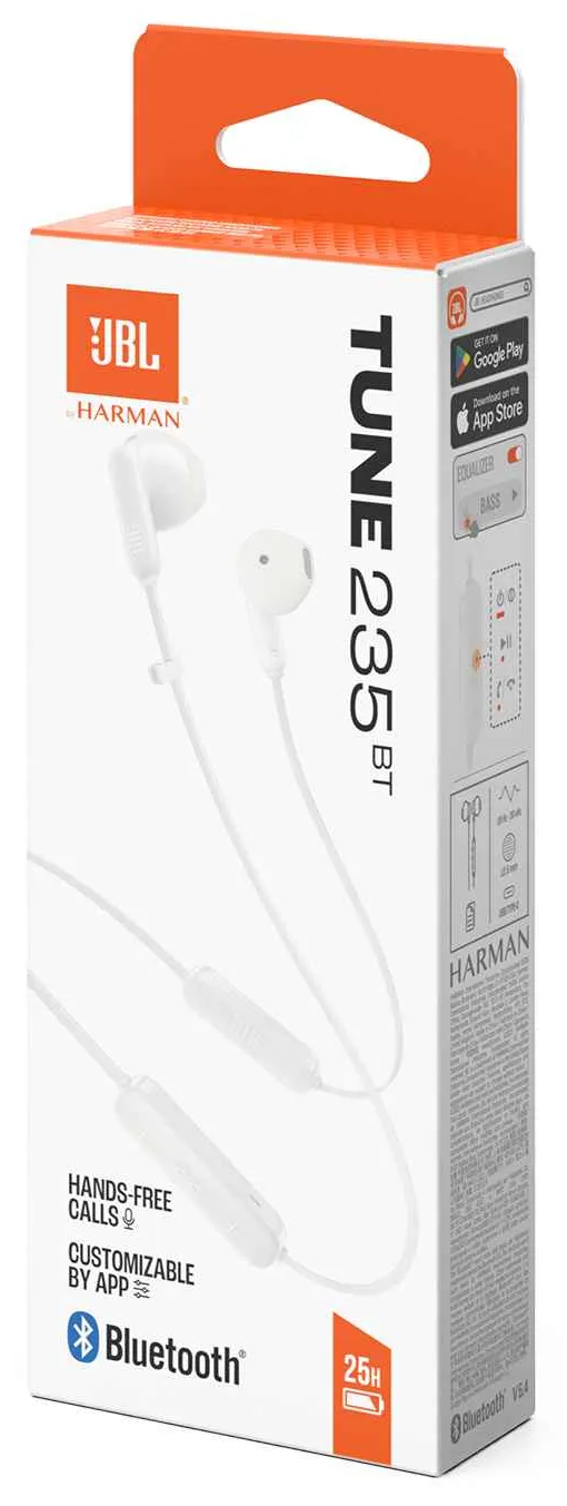 Гарнітура JBL TUNE 235BT White (JBLT235BTWHT) (7237190)