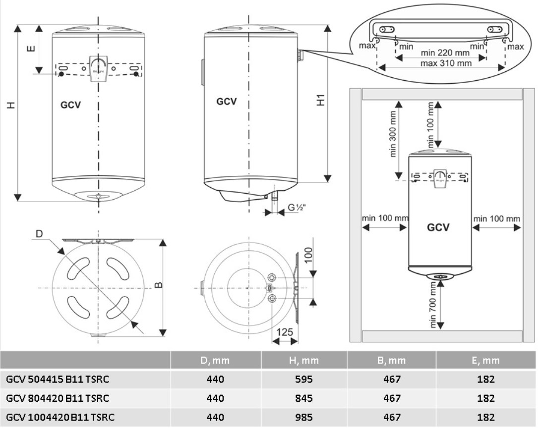 Водонагрівач Tesy Bilight GCV 804420 B11 TSRC (7229703)