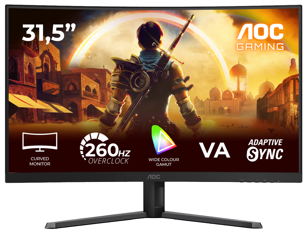 Монiтор TFT AOC 31.5” C32G42ZE VA FHD Curved 240Hz (260 OC) 300nit HDMI DP Black