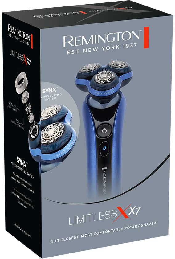 Електрична бритва REMINGTON X7 Limitless X XR1775, чорно-синій