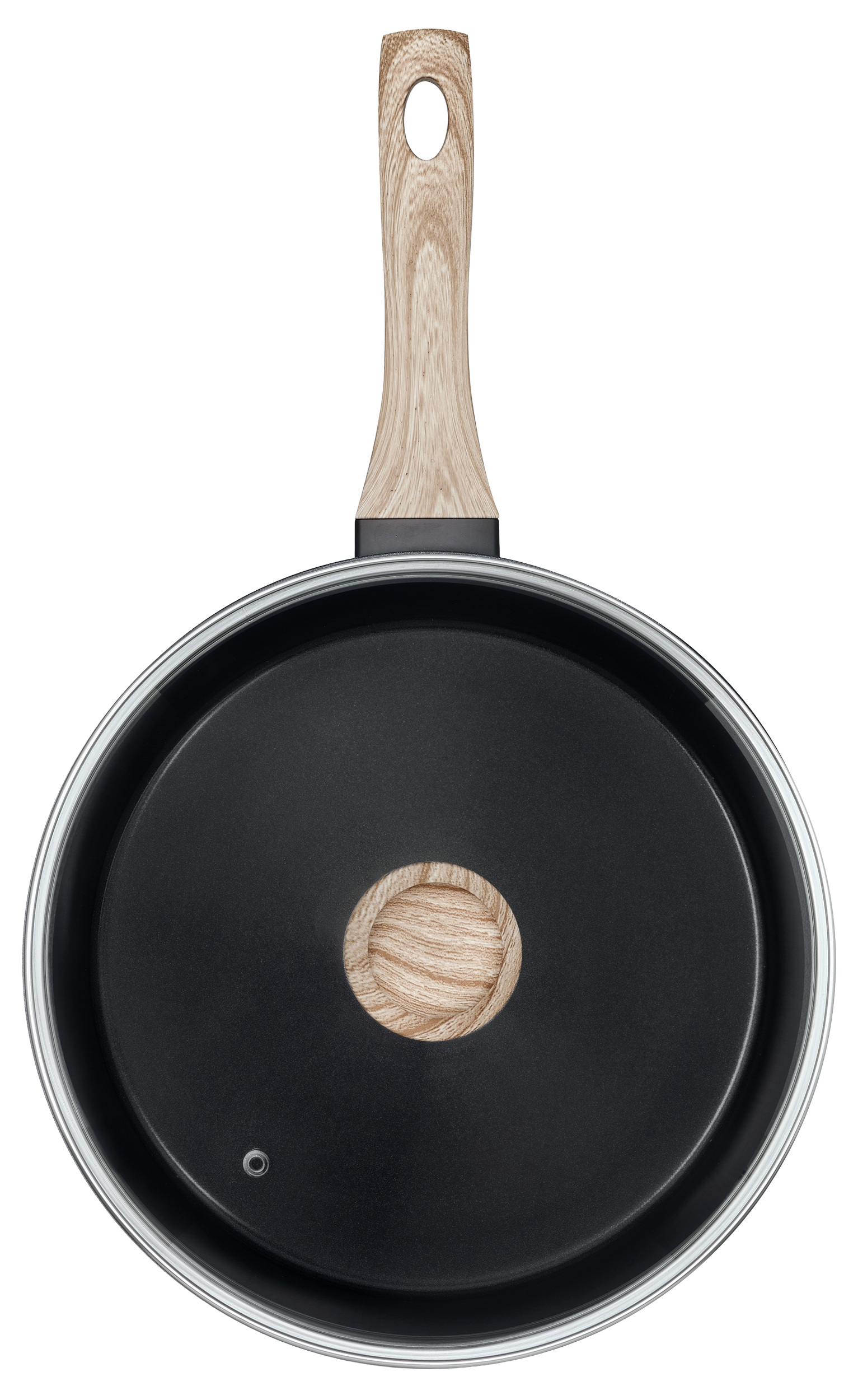 Сковорода PYREX Cook&Care глиб. 28 см індукція з кришкою (CR28DF6/8144)