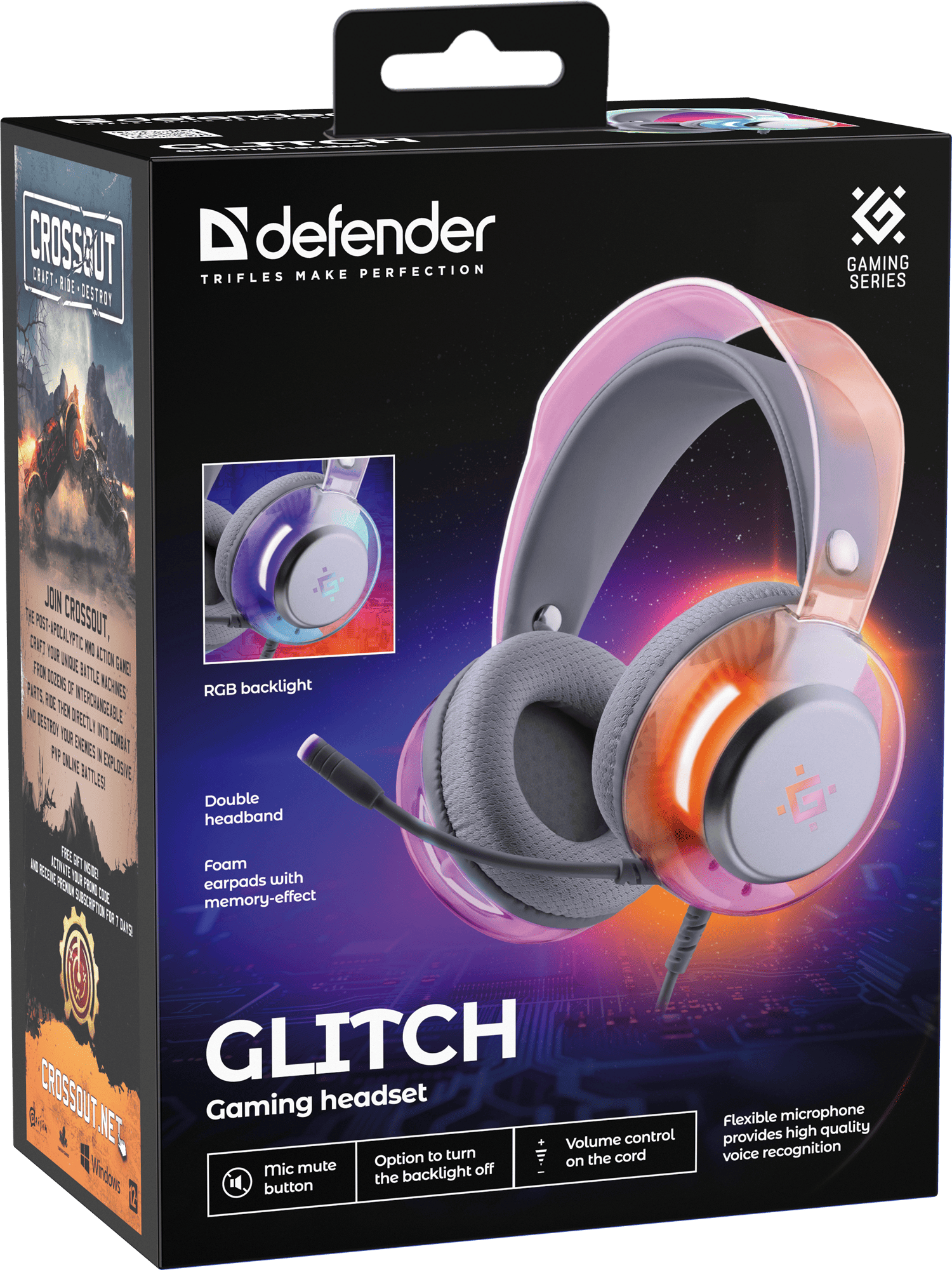 Гарнітура Defender Glitch (62490) White  (7228941)