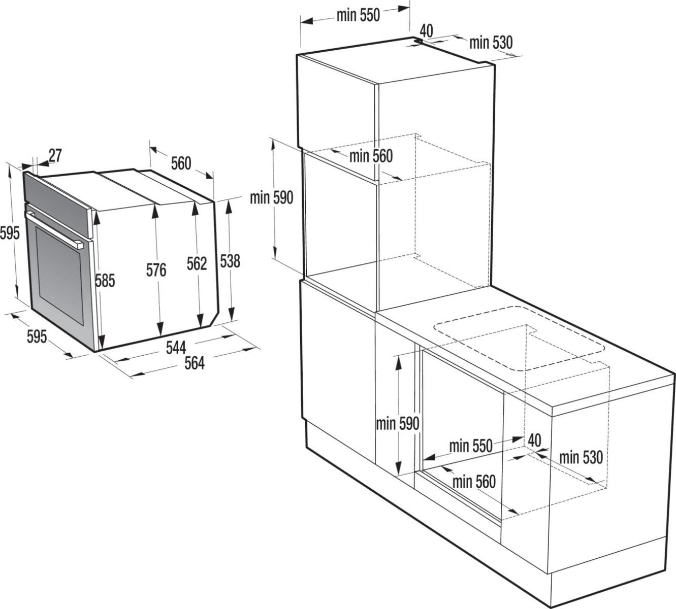 Вбуд. духовка GORENJE BOSX6737E13BG