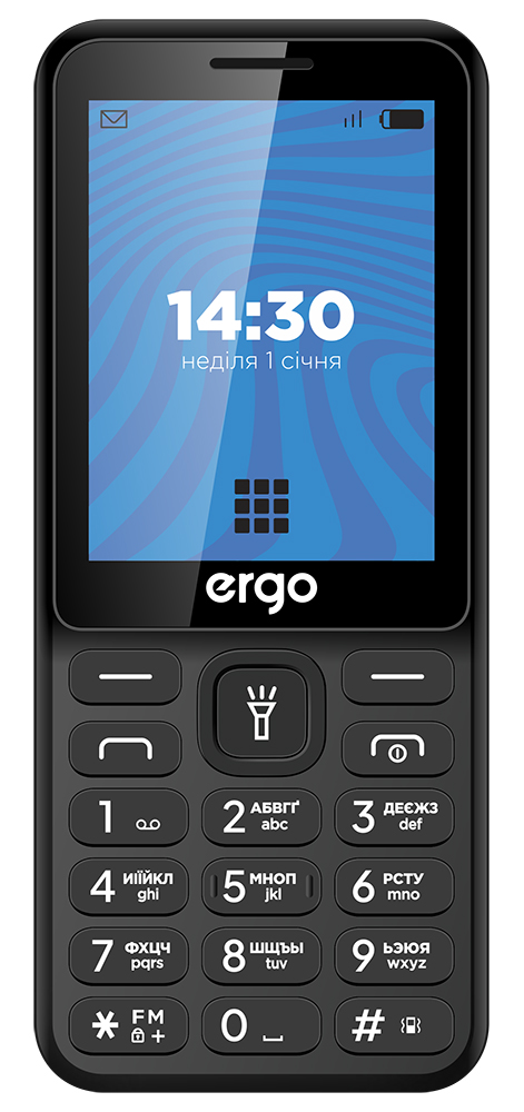 Мобільний телефон ERGO E284 Dual Sim Black