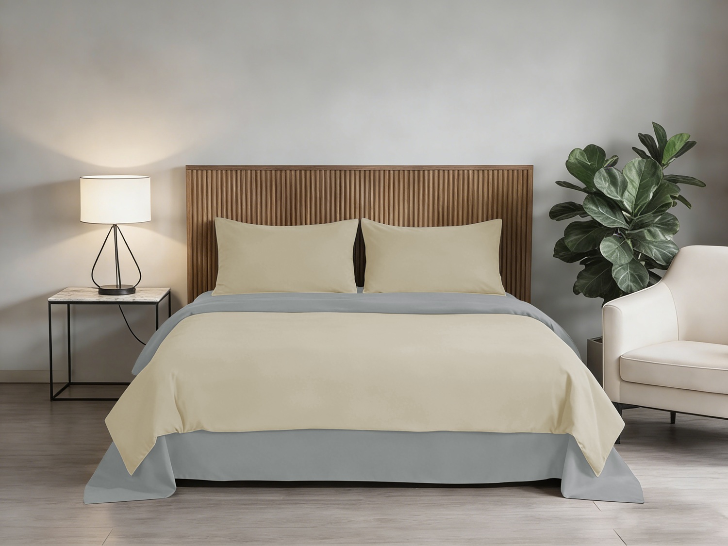 Комплект SOHO Комплект пост.білизни Полуторний 150*200 Beige/Light gray