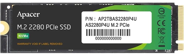 SSD накопичувач Apacer M.2 2280 1TB (AP1TBAS2280P4U-1)