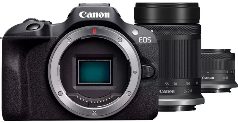 Цифрова камера Canon EOS R100 + 18-45 IS STM + 55-210 f/5.0-7.1 IS STM