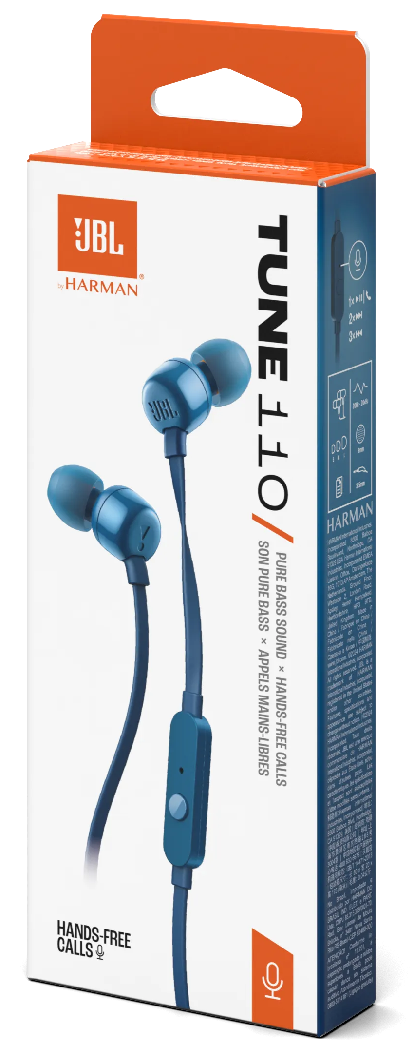Гарнітура JBL TUNE 110 ECO Blue (JBLT110BLUE) (7261419)