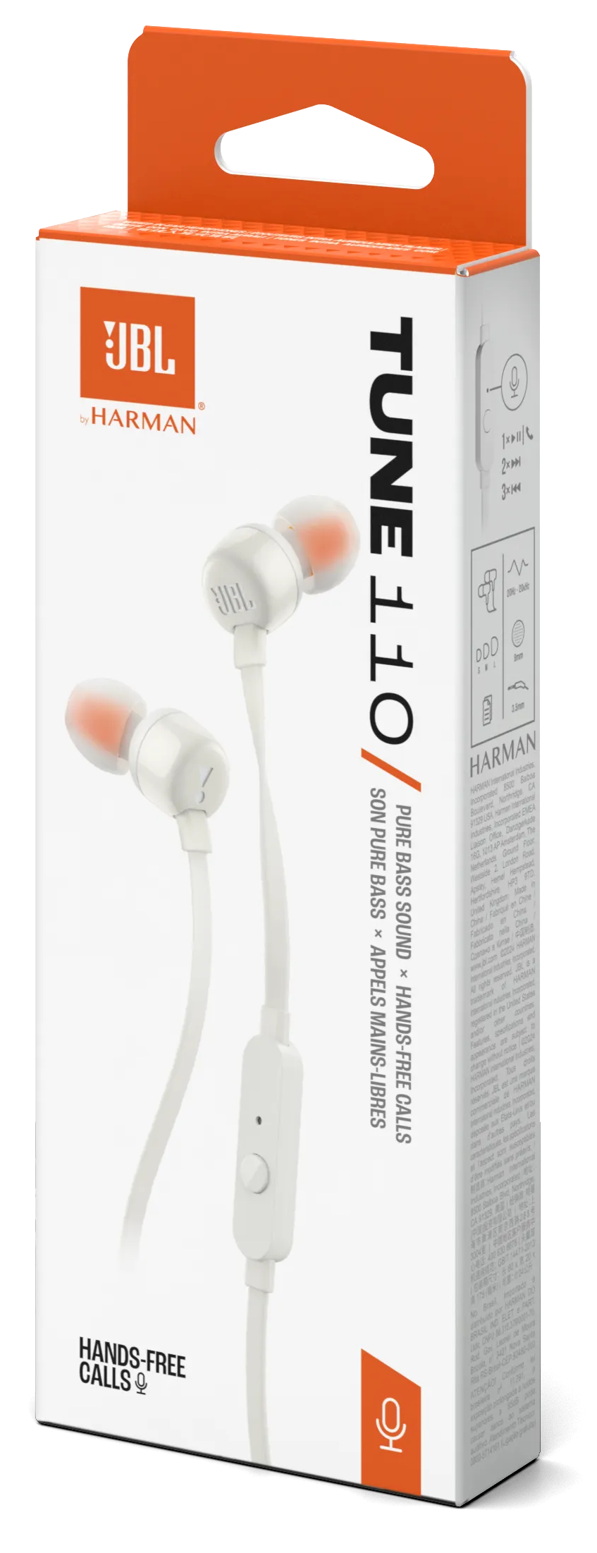 Гарнітура JBL TUNE 110 ECO White (JBLT110WHTE) (7261420)