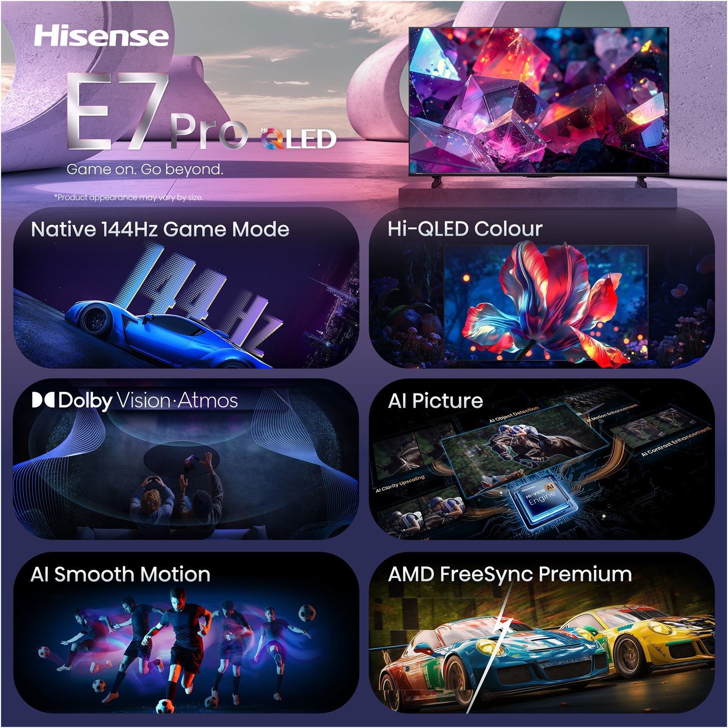 LED-телевізор Hisense 43E7S PRO (7263474)