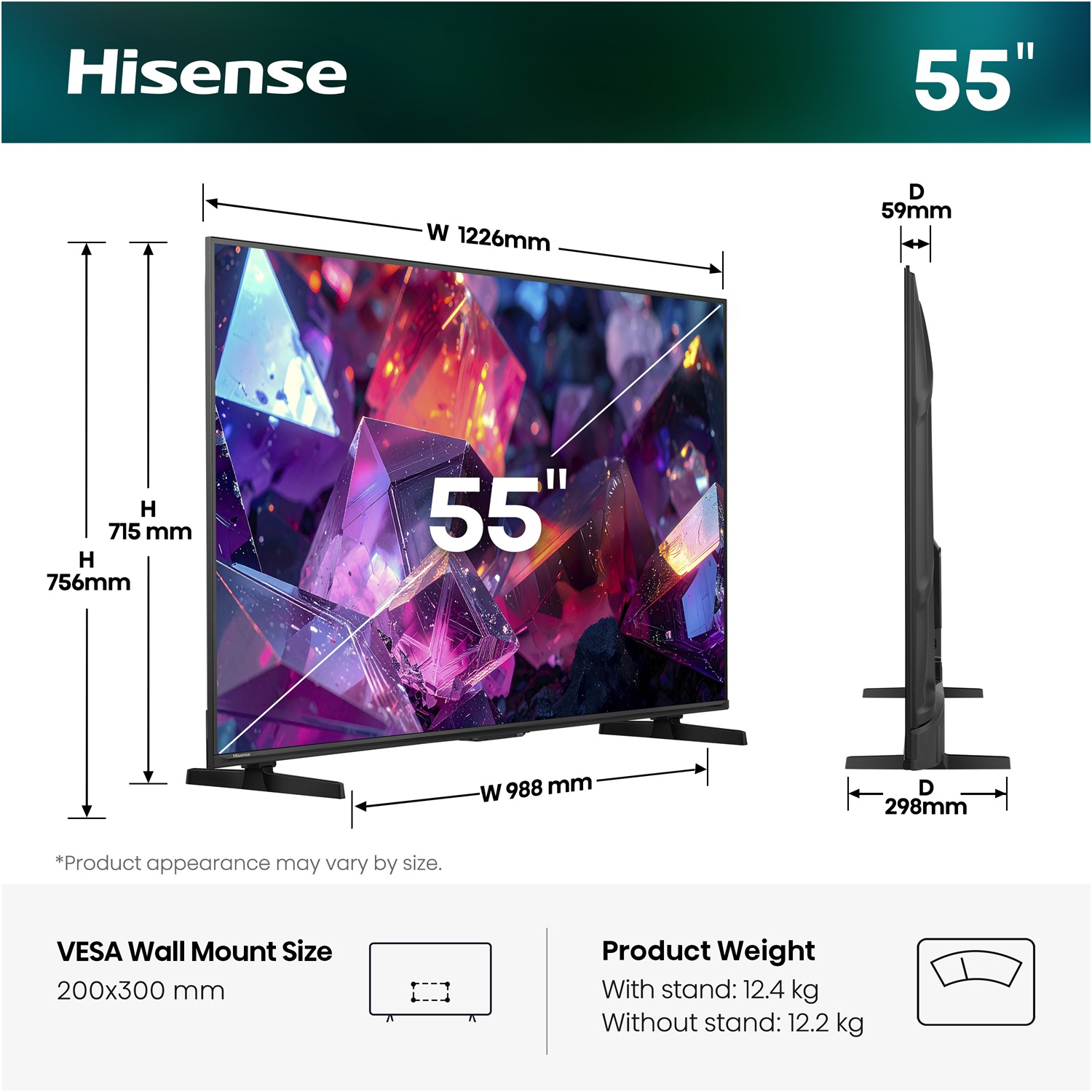 LED-телевізор Hisense 55E7S PRO (7263484)