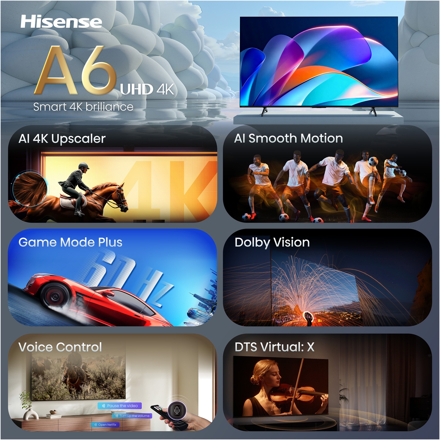 LED-телевізор Hisense 65A6S (7263489)