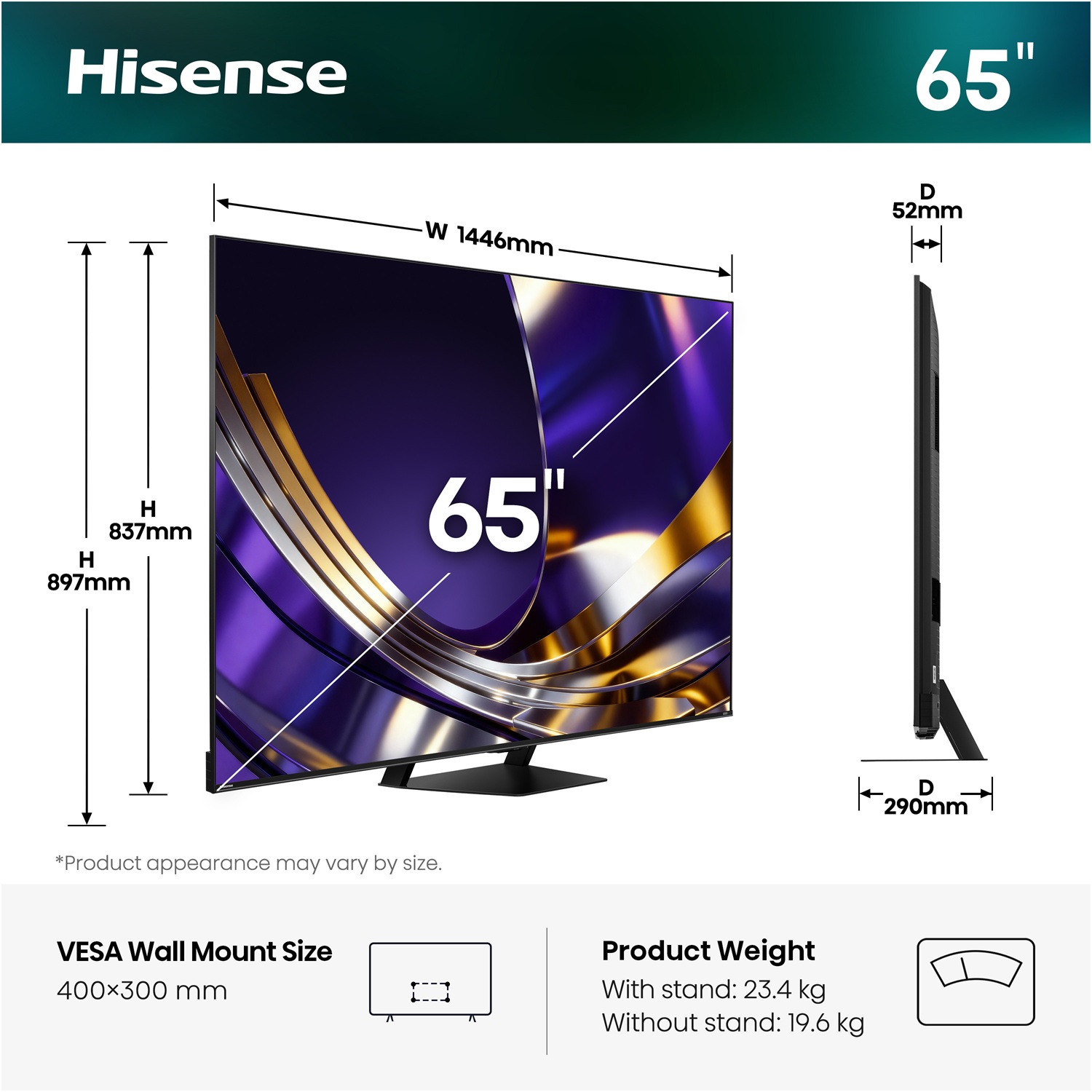 LED-телевізор Hisense 65U7S PRO (7263494)