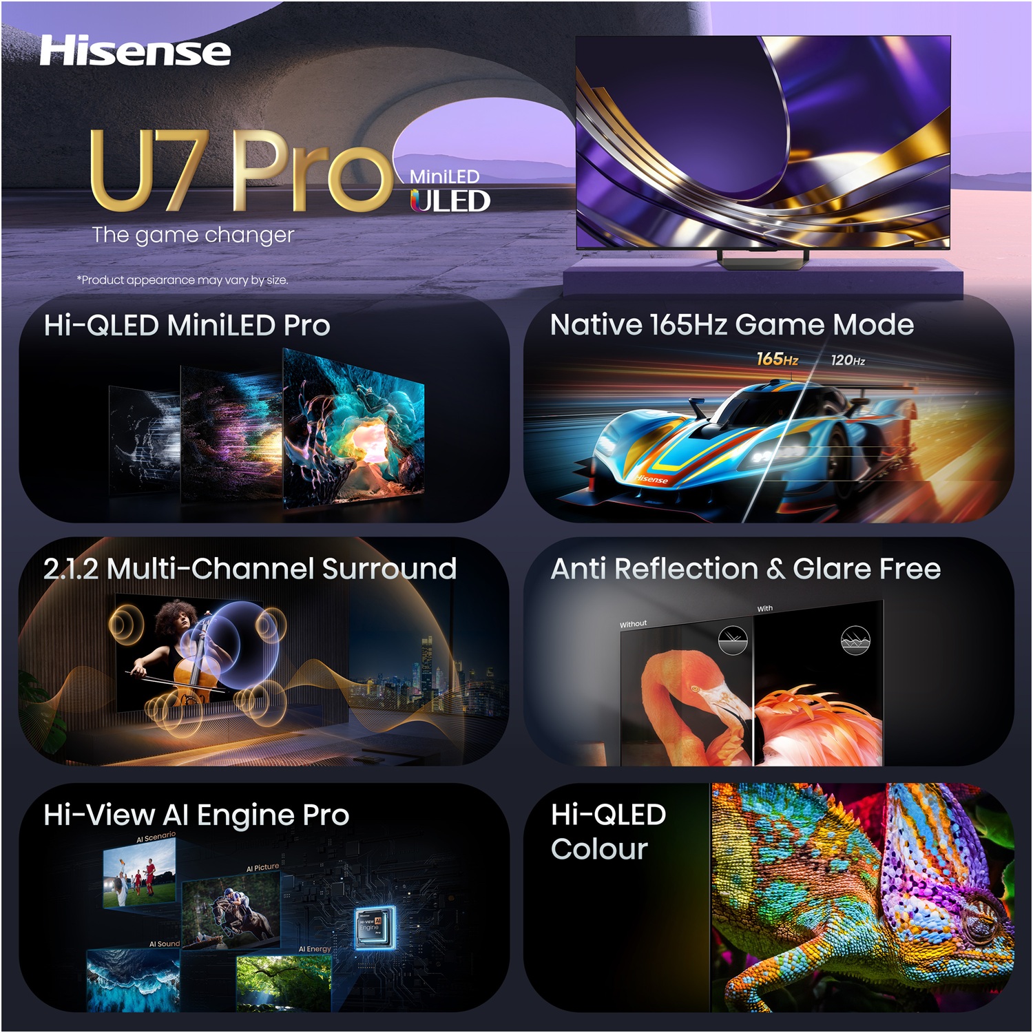 LED-телевізор Hisense 65U7S PRO (7263494)
