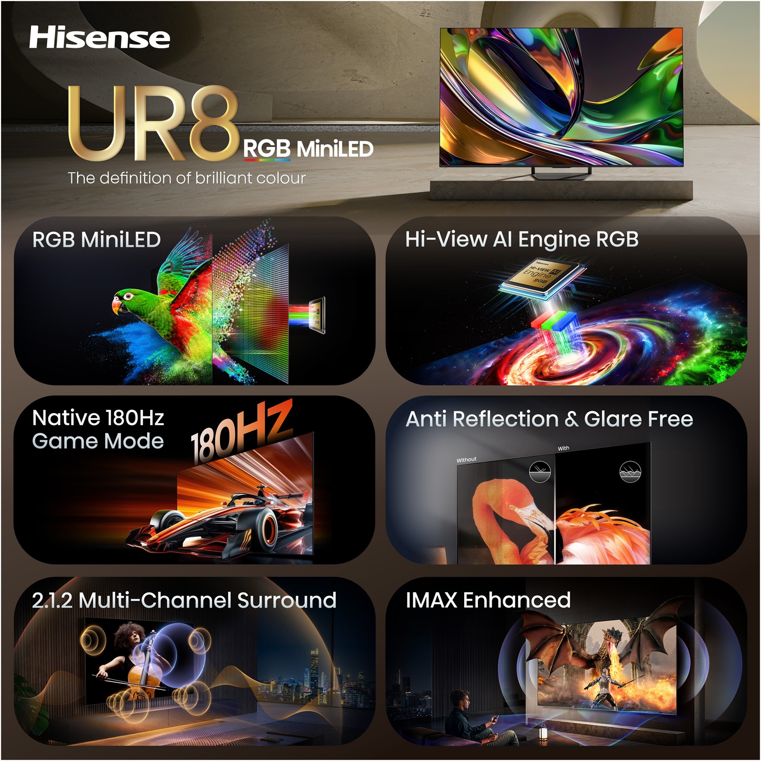 LED-телевізор Hisense 65UR8S (7263495)