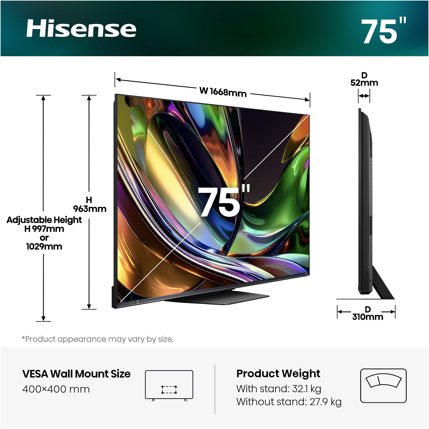 LED-телевізор Hisense 75UR8S (7263502)