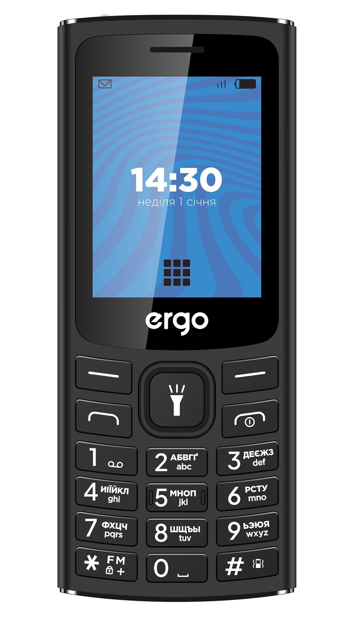 Мобільний телефон ERGO E243 Black (7231985)