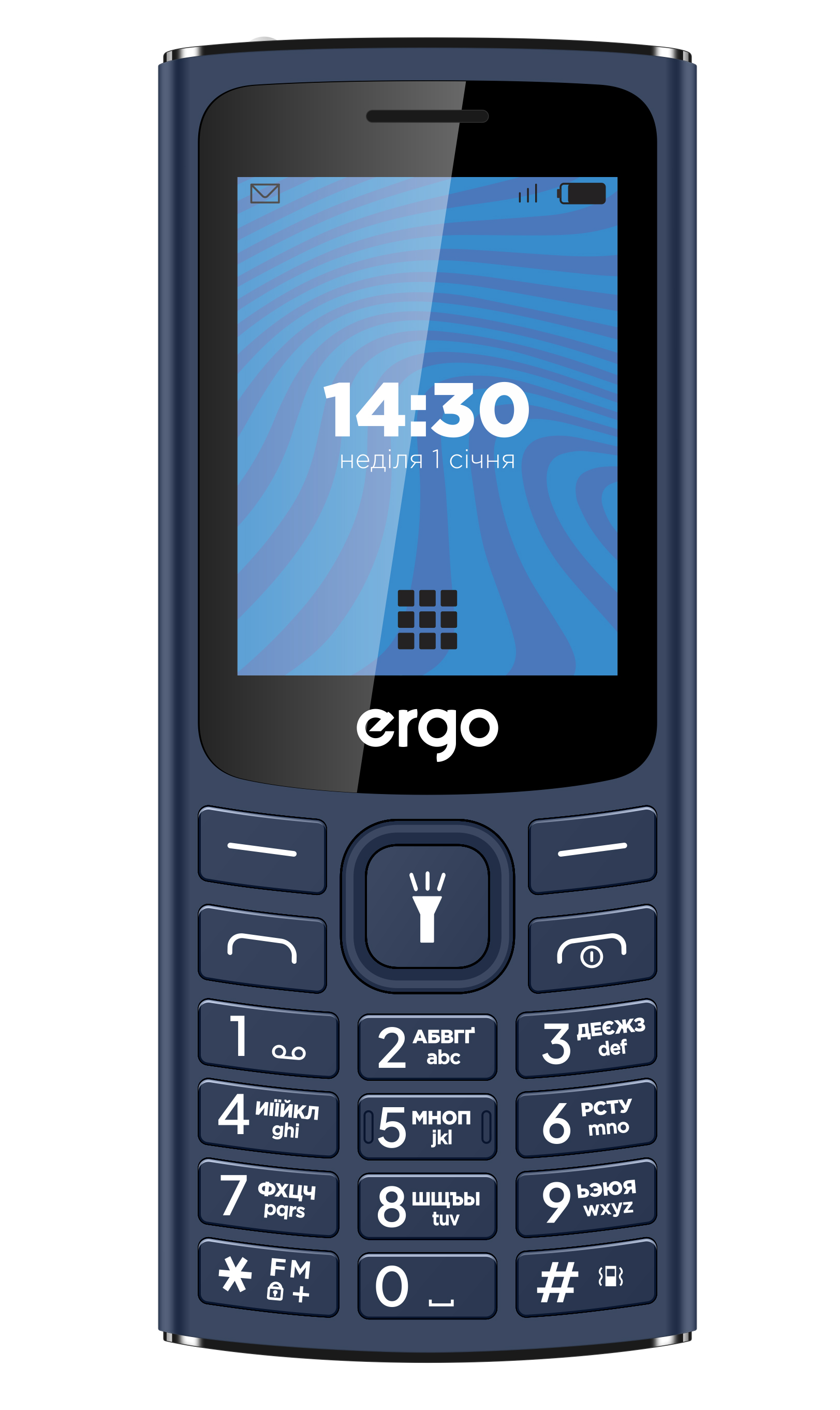 Мобільний телефон ERGO E243 Blue (7231986)