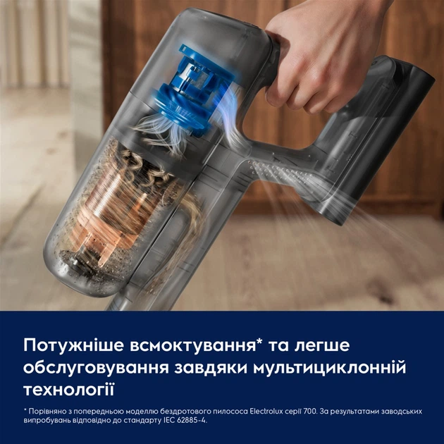 Пилосос акумуляторний ELECTROLUX EP72AB21UG