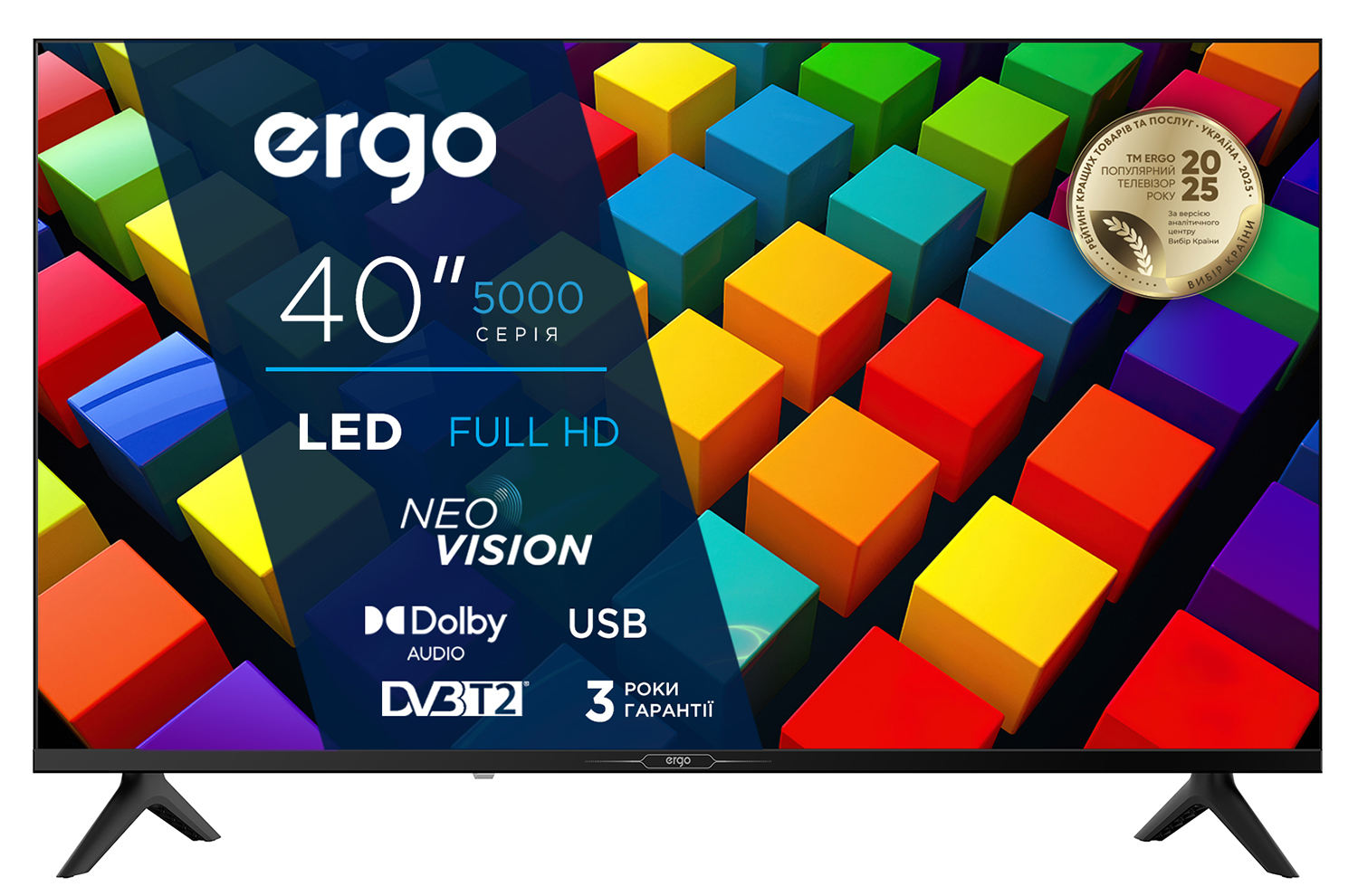 Телевізор ERGO 40JFT5000 рідкокристалічний