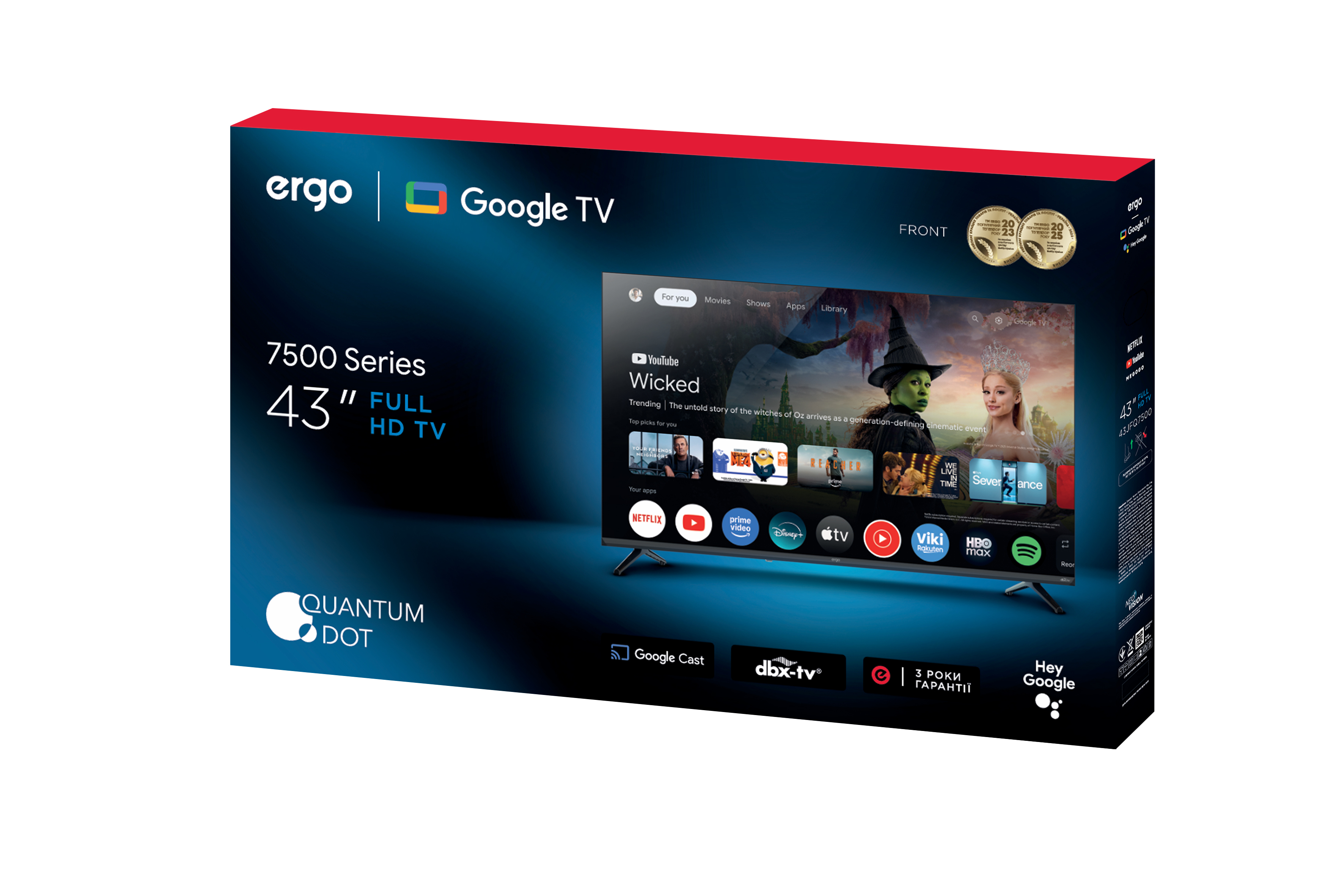 Телевізор ERGO 43JFQ7500 (7270123)
