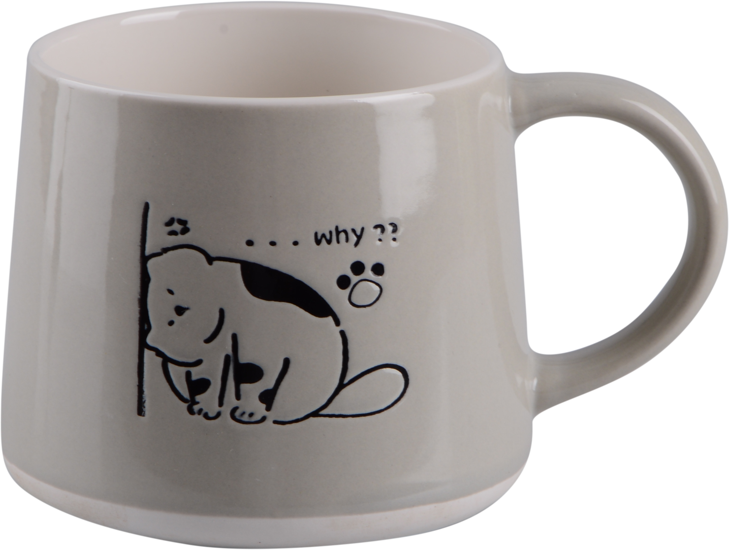 Чашка Limited Edition COFFEE BUDDY 380 мл /сіра (JSD18-3)