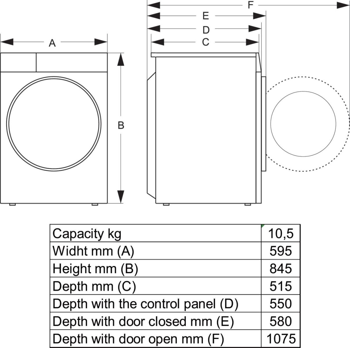 Пральна машина HISENSE WF5I1045BWQ (WF5I1114W)