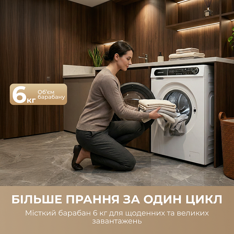 Пральна машина DREAME S6 (DWF06S30CA)