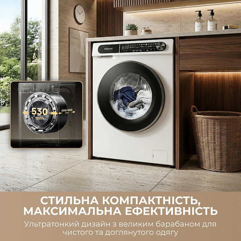 Пральна машина DREAME S6 (DWF06S30CA)